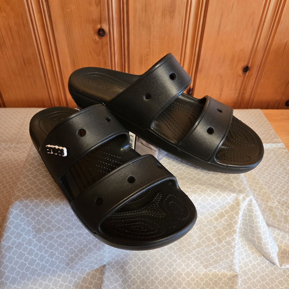 Crocs Mens Black Slide Sandals